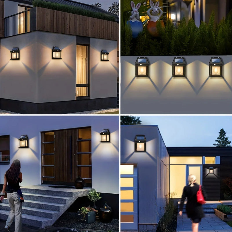 luminária solar de parede, luz de segurança com sensor, luminária led externa, luz solar para garagem, luminária ip65 à prova d’água, luz de parede com movimento, luminária solar jardim, iluminação externa solar, lâmpada solar com sensor de presença