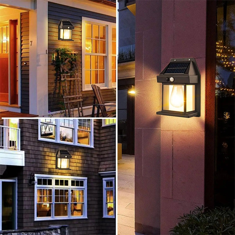 Luminária Solar de Parede LED com Sensor de Movimento, Prova d’Água