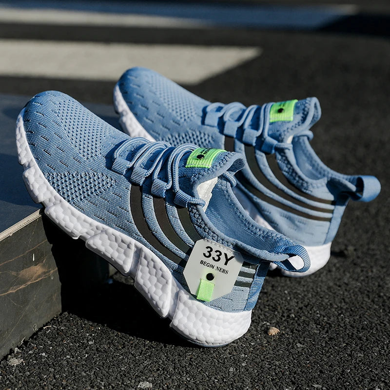 Tênis Masculino Casual de Verão Leve e Respirável, Ideal para Corrida, Caminhada e Uso Diário