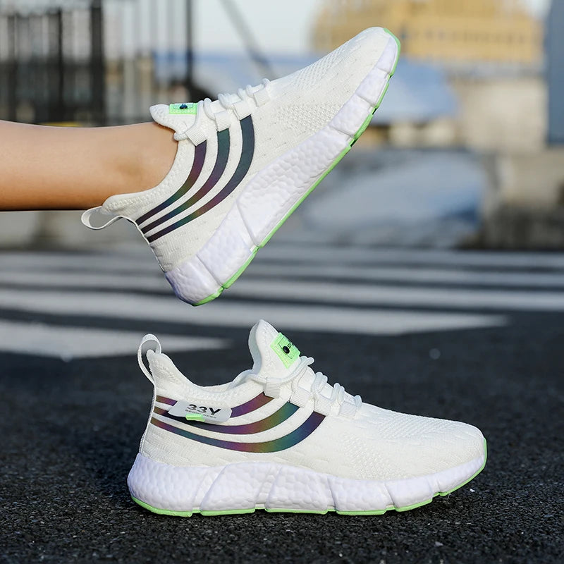Tênis Masculino Casual de Verão Leve e Respirável, Ideal para Corrida, Caminhada e Uso Diário