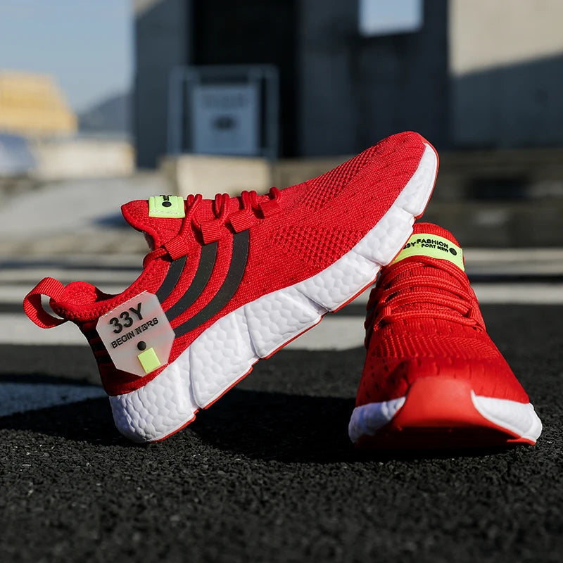 Tênis Masculino Casual de Verão Leve e Respirável, Ideal para Corrida, Caminhada e Uso Diário