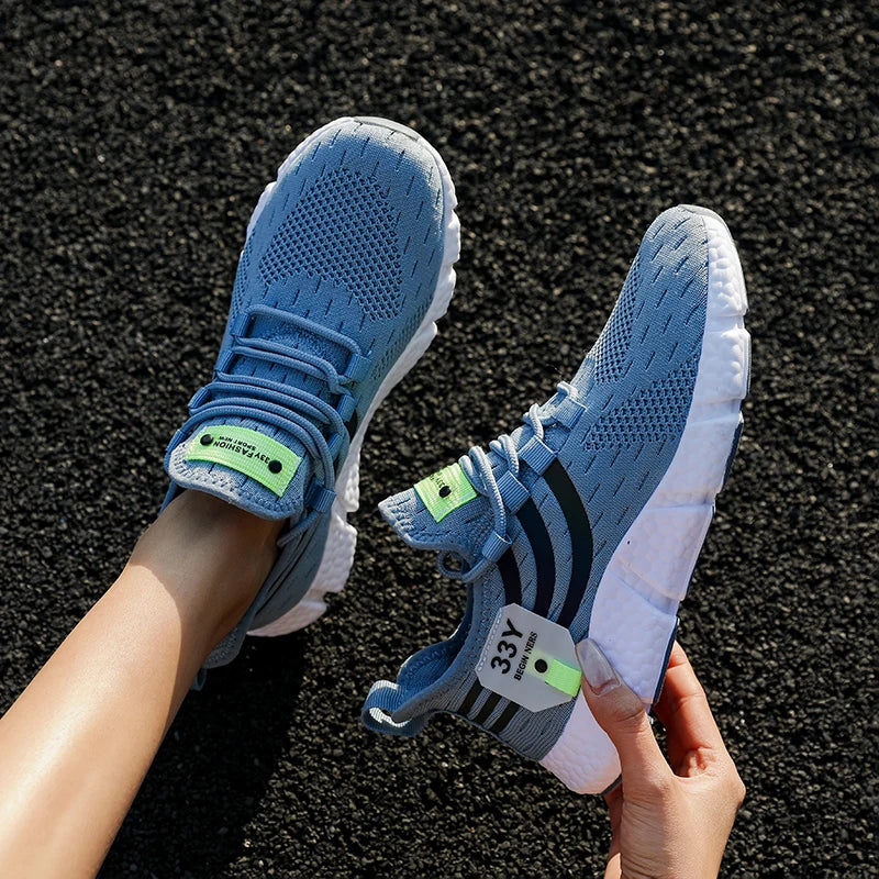 Tênis Masculino Casual de Verão Leve e Respirável, Ideal para Corrida, Caminhada e Uso Diário