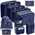 Kit Organizador de Viagem com 7 a 10 Peças – Bolsas Dobráveis para Roupas, Sapatos e Acessórios