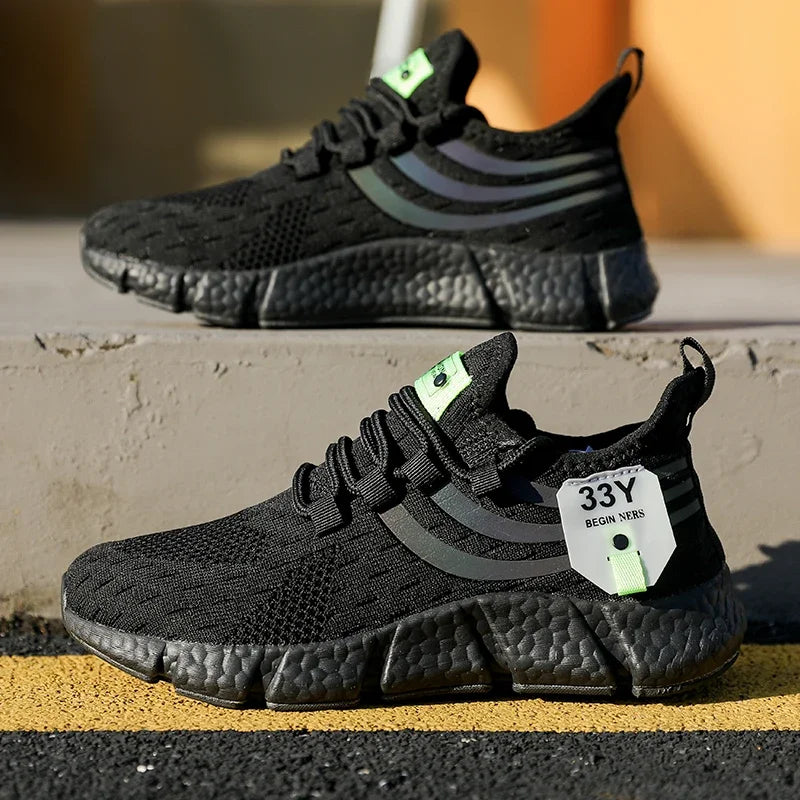 Tênis Masculino Casual de Verão Leve e Respirável, Ideal para Corrida, Caminhada e Uso Diário